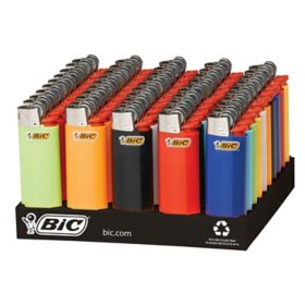 BIC Mini Pocket Lighter Tray Assorted 50 ct.