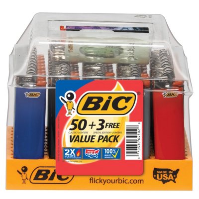 have Anvendelse Marty Fielding BIC Maxi Lighter Tray (53 ct.) - Sam's Club