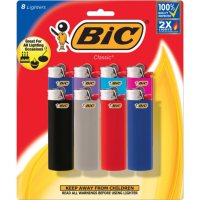 BIC Classic Pocket Lighter, Assorted Colors, (8 ct.)