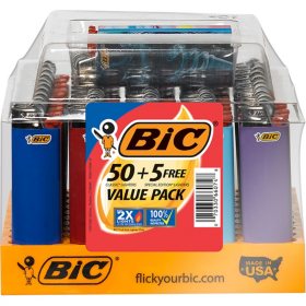 BIC Maxi Lighter Tray 50 + 5 Free (55 ct.)