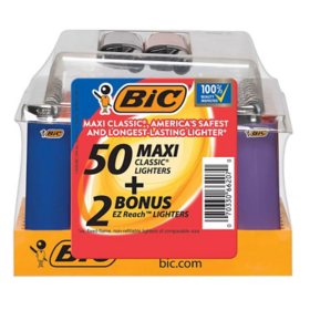BIC Maxi Pocket Lighter Tray with Two Bonus EZ Reach Lighters (52 ct.)