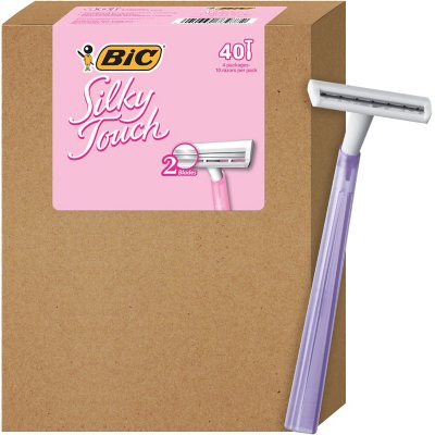 BIC Silky Touch Women's 2-Blade Disposable Razor (40 ct.) - Sam's Club