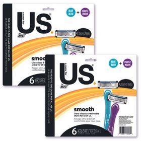 BIC US. 5-Blade Unisex Disposable Razors, 12 ct.