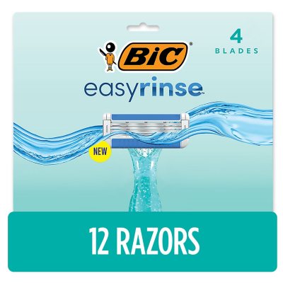 BIC EasyRinse Anti-Clogging Women's Disposable Razors, 6-Pack