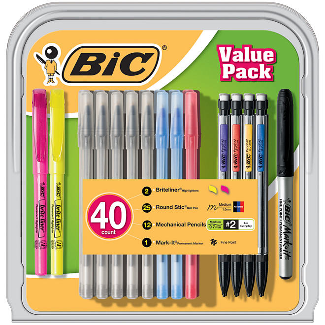 BIC - Writing Instrument Value Pens - 40 Pack