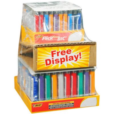 BIC Lighters w/ Display 100 ct. Sam's Club
