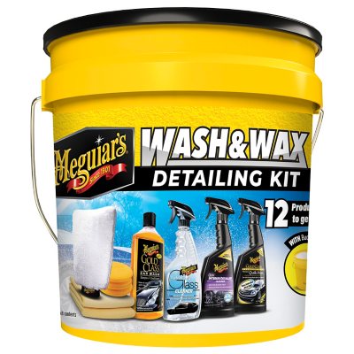 Meguiarâ€™s Wash & Wax Detailing Kit, 12-piece