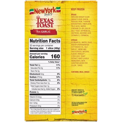 Featured image of post How to Make Texas Toast Nutrition Label