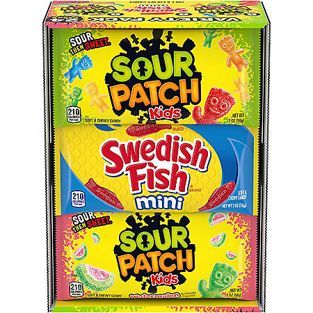 Sour Patch Kids and Swedish Fish Soft and Chewy Candy Variety Pack (24 pk.)