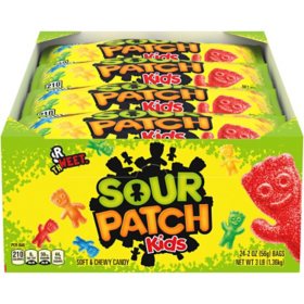 SOUR PATCH KIDS Lemon Soft & Chewy Candy, Just Yellow (5 LB Party Size Bag)