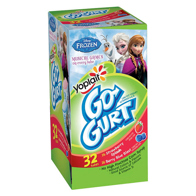 Go-Gurt Yogurt Variety Pack (2.25 oz. ea., 32 ct.)