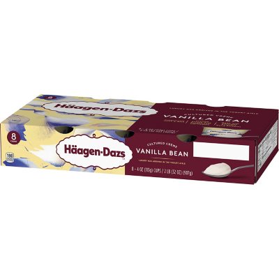 HaagenDazs Vanilla Bean Cultured Crème (4 oz., 8 ct.) Sam's Club