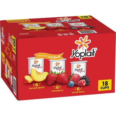 Yoplait Original, Lowfat Yogurt Variety Pack (6 oz., 18 ct.)