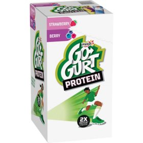 Yoplait Go-Gurt Protein Kids Yogurt, Variety Pack, 2 oz., 32 ct.