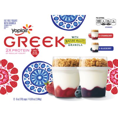 Yoplait® Greek Yogurt with Granola - 12 ct. - Sam's Club