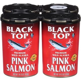 Black Top Premium Wild Alaska Pink Salmon (14.75 oz., 4 pk.)