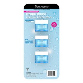 Neutrogena Hydro Boost 48-Hour Water Gel Face Moisturizer, 1.7 oz., 3 pk.