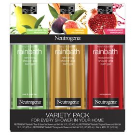 Neutrogena Rainbath Shower and Bath Gel, Variety (16 fl. oz., 3 pk.)