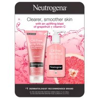 Neutrogena Oil-Free Acne Wash Variety Pack, Pink Grapefruit (6.7 fl. oz. Scrub & 6 fl. oz. Cleanser)