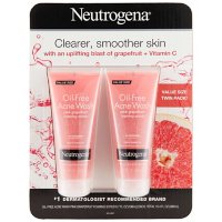 Neutrogena Oil-Free Pink Grapefruit Exfoliating Acne Face Wash  (6.7 fl. oz., 2 pk.)