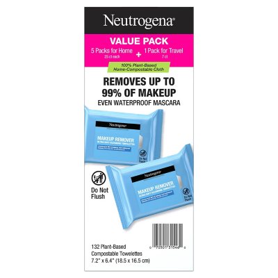 Makeup Remover Cleansing Towelettes and Face (132 ct.) - Sam's Club