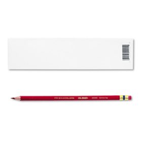 Prismacolor Col-Erase Pencil with Eraser, Carmine Red - 12 Pencils