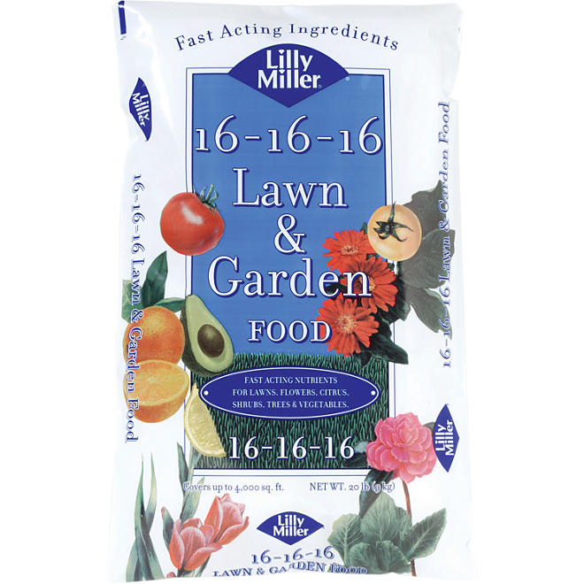 Lilly Miller Lawn & Garden Food All Purpose 16-16-16 (20 lbs.)