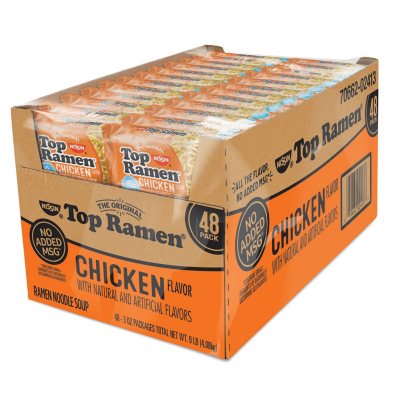 Nissin Top Ramen Chicken Flavor 3 Oz 48 Ct Sam S Club