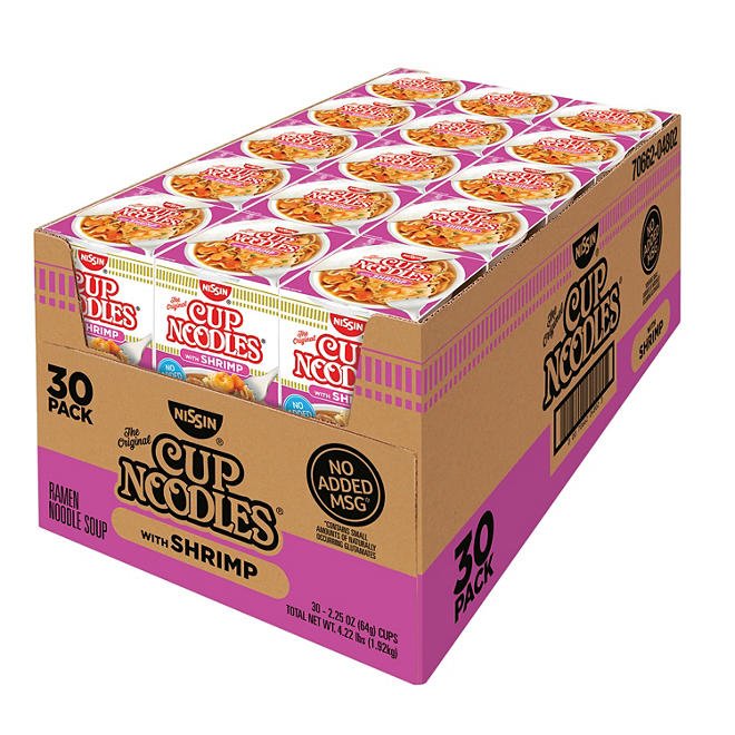 Nissin Cup Noodles with Shrimp (2.25 oz., 30 ct.)