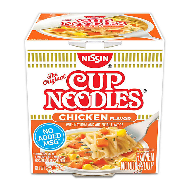 Nissin Chicken Cup Noodles - 2.25 oz. - 12 pk.
