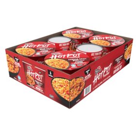 Nissin Hot Pot Korean Spicy Beef, 4.8 oz., 6 pk.