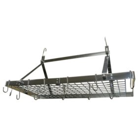 Range Kleen Rectangle Stainless Steel Hanging Pot Rack