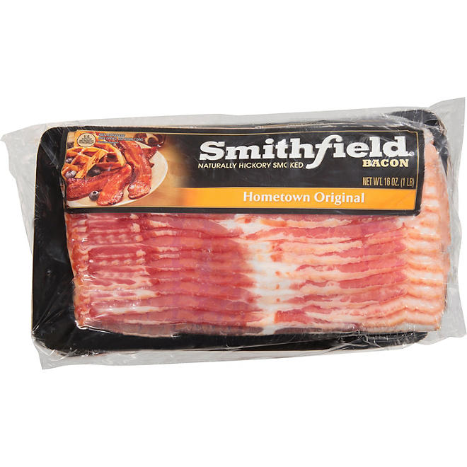 Smithfield Original Hickory Smoked Bacon 16 oz., 3 pk.