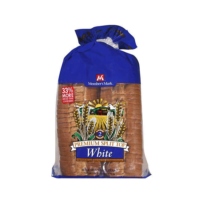 Member's Mark® Split Top White Bread - 2/32oz VIEW ONLY