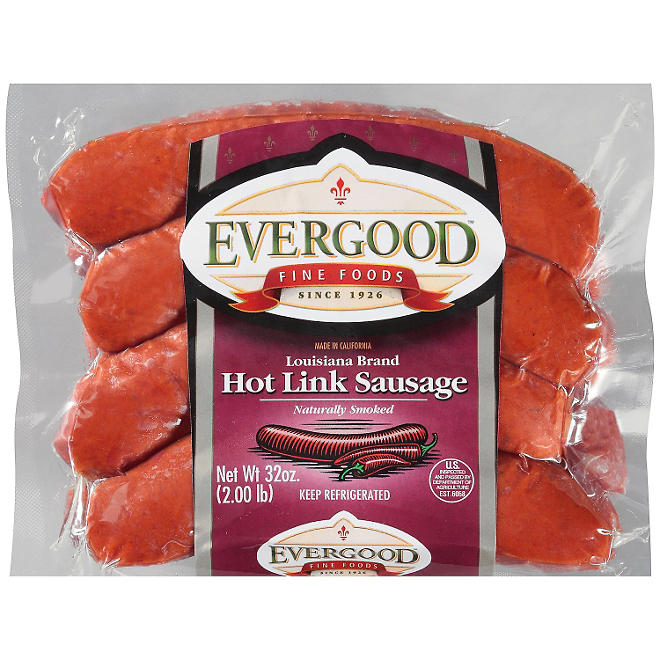 Evergood Louisiana Brand Hot Link Sausage (32 oz.)