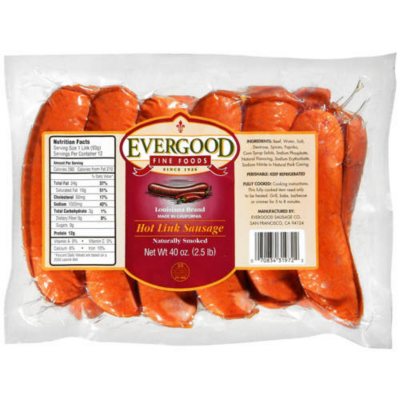 Evergood Fine Foods Louisiana Brand Hot Link Sausage 4 ct; 13 oz