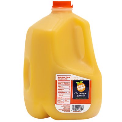 UNITED DAIRY 100% Pure Orange Juice .5 GAL PLASTIC JUG, Juice and Drinks