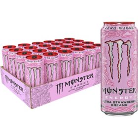 Monster Ultra Strawberry Dreams 16 fl. oz., 24 pk.