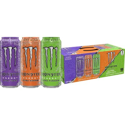 Monster Energy Ultra Variety Pack 16 fl. oz., 18 pk. - Sam's Club