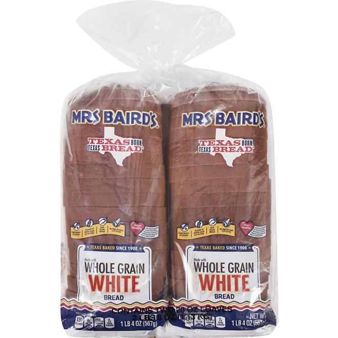 Mrs. Baird's Whole Grain White Bread 20 oz./2 pk.