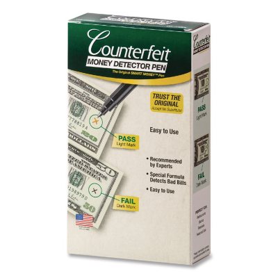 Dri-Mark 351B1 Smart Money Counterfeit Bill Detector Pen For Use W/U.S. Currency
