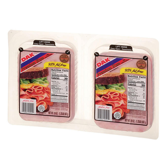 Dak Premium Ham Slices (20 oz. pk., 2 ct.)