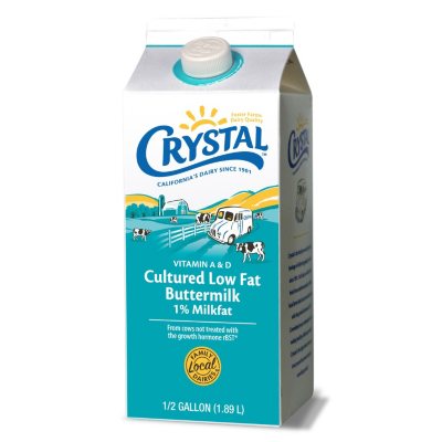 Crystal Buttermilk (1/2 gal.) Sam's Club