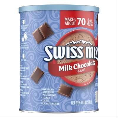  Swiss Miss Milk Chocolate Flavor Hot Cocoa Mix Canister, 76.55  oz. : Books