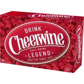 Cheerwine Cherry Soft Drink 12 oz., 24 pk.