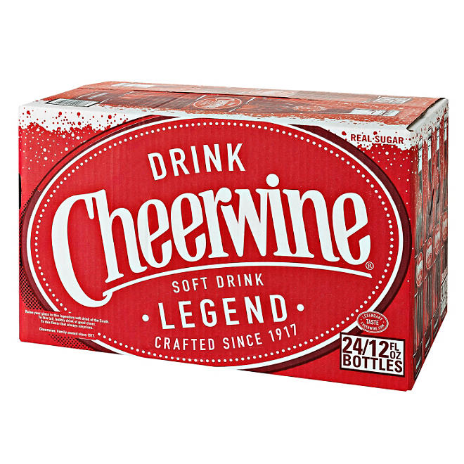 Cheerwine Cherry Soft Drink 12 oz., 24 pk.