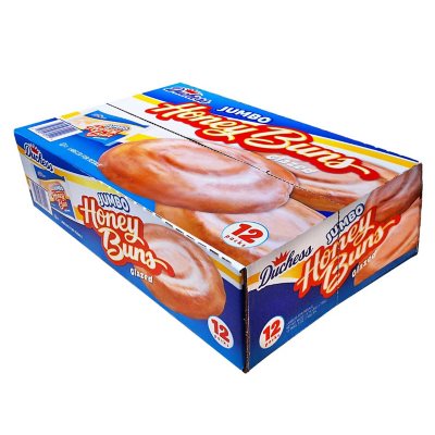 Duchess Jumbo Glazed Honey Buns, 5 oz., 12 pk. - Sam's Club