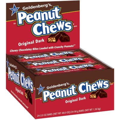 Goldenberg's Dark Chocolate Peanut Chews, Dark Peanut Chews, 4.5 lb. Bag