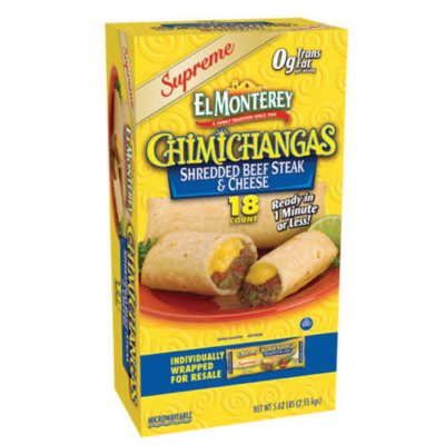 Chicken and Cheese Chimichanga - Chimichangas - El Monterey