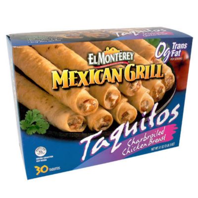 Mexican Grill Chicken and Cheese Taquitos 30pc. Sam's Club